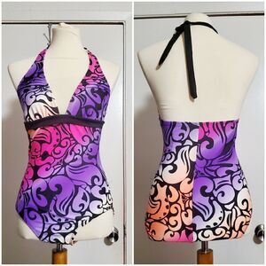 Hobie Multi-colored One Piece Swimsuit Size Medium